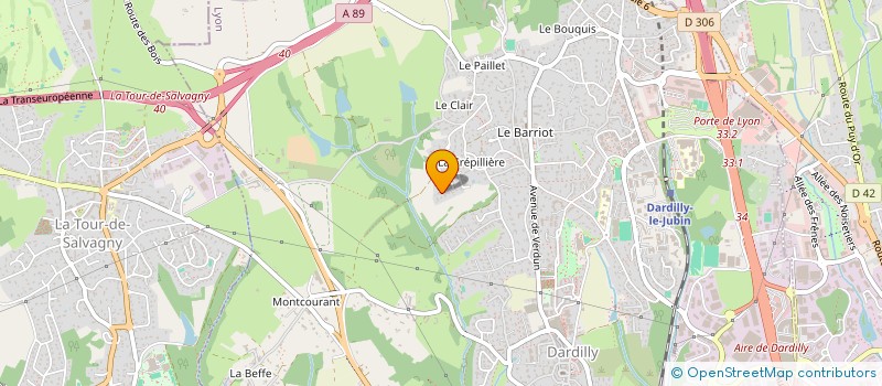 localisation de l'entreprise DARDILLACTIVE  DARDILLY