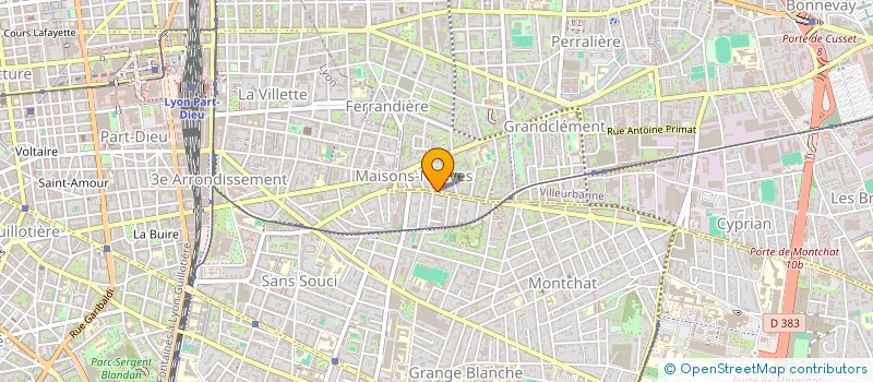 localisation de l'entreprise DARDY SERVICES à VILLEURBANNE