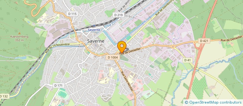 localisation de l'entreprise DARE à SAVERNE