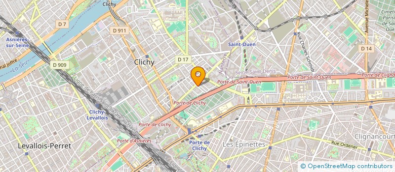 localisation de l'entreprise DARE-D'ART RENOVATION à CLICHY