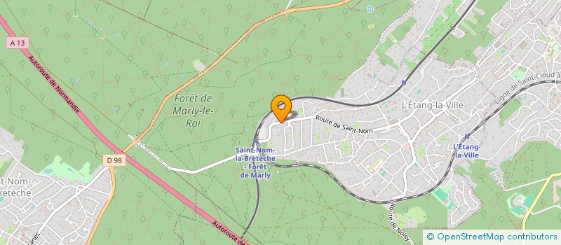 localisation de l'entreprise DARE NETWORK  L'ETANG-LA-VILLE