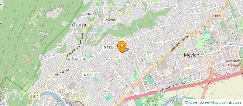 localisation de l'entreprise DARE TO DANCE  CORENC