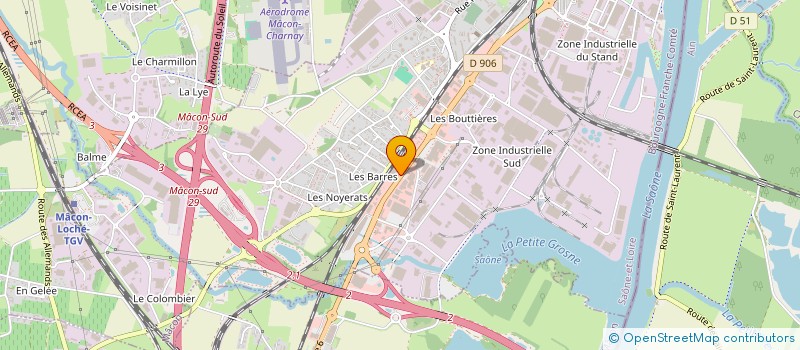 localisation de l'entreprise DAREG à MACON