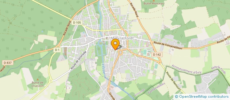 localisation de l'entreprise DAREGAL  MILLY-LA-FORET