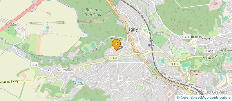 localisation de l'entreprise DARELEC  IGNY