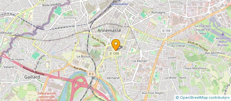 localisation de l'entreprise DARELY à ANNEMASSE