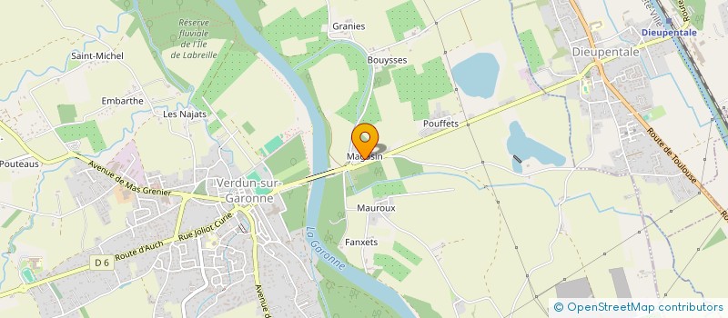 localisation de l'entreprise DAREN  VERDUN-SUR-GARONNE