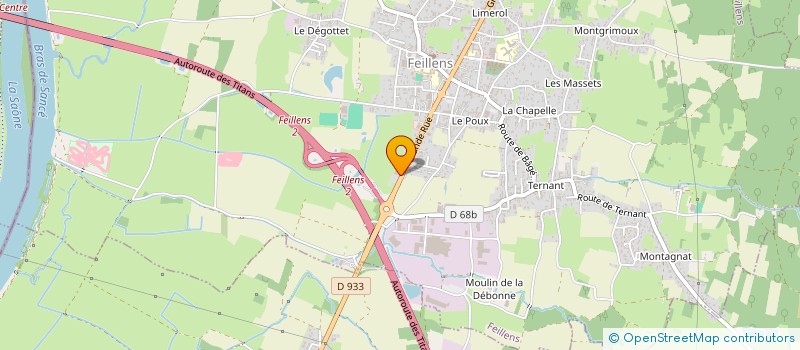 localisation de l'entreprise DAREN  FEILLENS