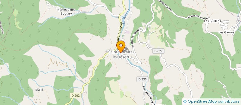 localisation de l'entreprise DARENTIACA à SAILLANS