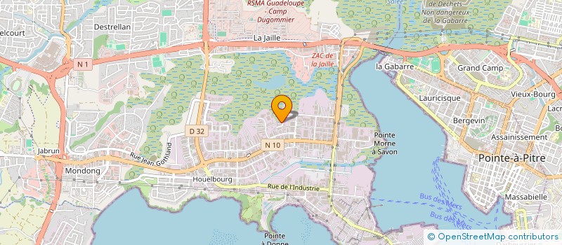 localisation de l'entreprise DAREST  BAIE-MAHAULT