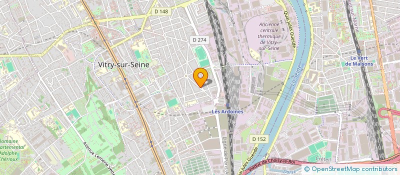 localisation de l'entreprise DAREX à VITRY-SUR-SEINE
