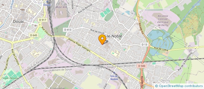 localisation de l'entreprise DARFA à SIN-LE-NOBLE