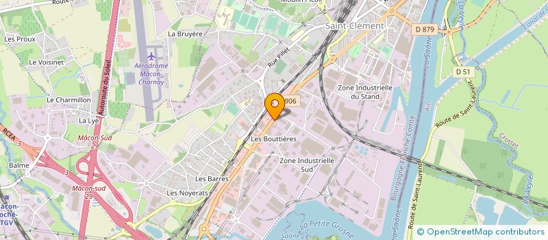 localisation de l'entreprise DARGAUD HABITAT à MACON