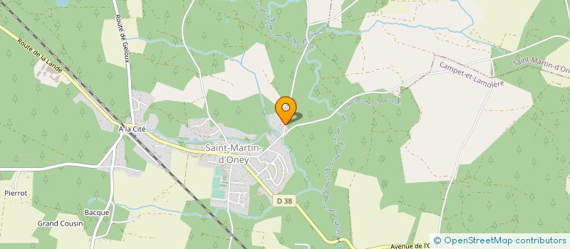 localisation de l'entreprise DARGELOS TOPOGRAPHIE  SAINT-MARTIN-D'ONEY