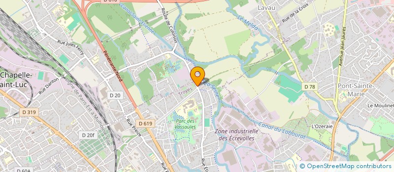 localisation de l'entreprise DARGENT IMMOBILIER à TROYES