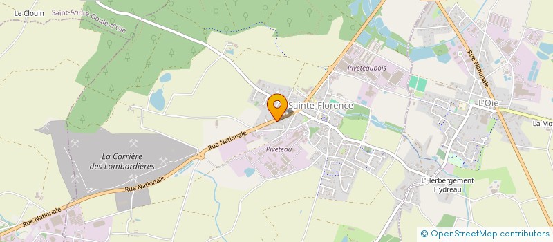 localisation de l'entreprise DARGENT MUSIC  CHANVERRIE