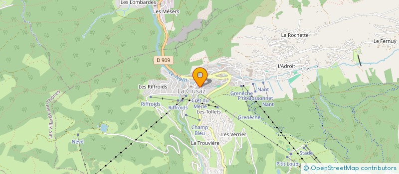 localisation de l'entreprise DARGENTON à LA CLUSAZ