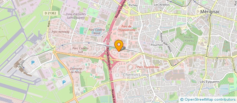 localisation de l'entreprise DARGET ONE à MERIGNAC