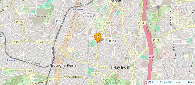 localisation de l'entreprise DARI ET BRAHMS  CACHAN