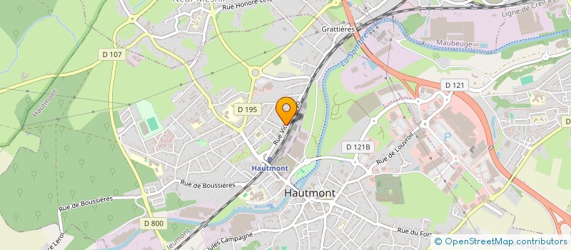 localisation de l'entreprise DARI IMMO  HAUTMONT