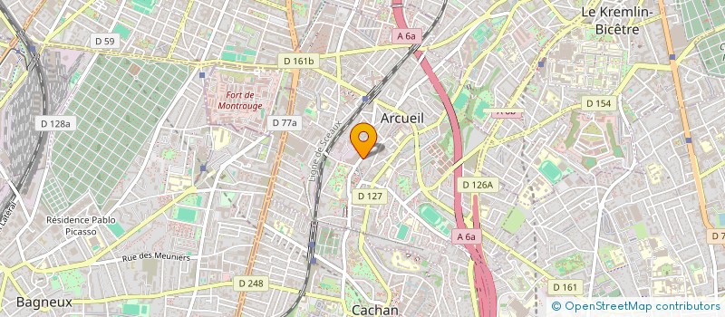 localisation de l'entreprise DARI S HOSTS  ARCUEIL