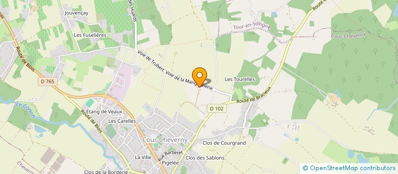 localisation de l'entreprise DARIDAN  COUR-CHEVERNY