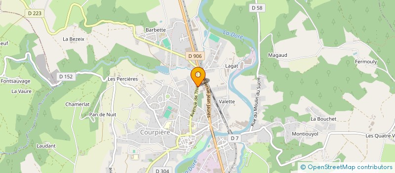 localisation de l'entreprise DARIE à COURPIERE