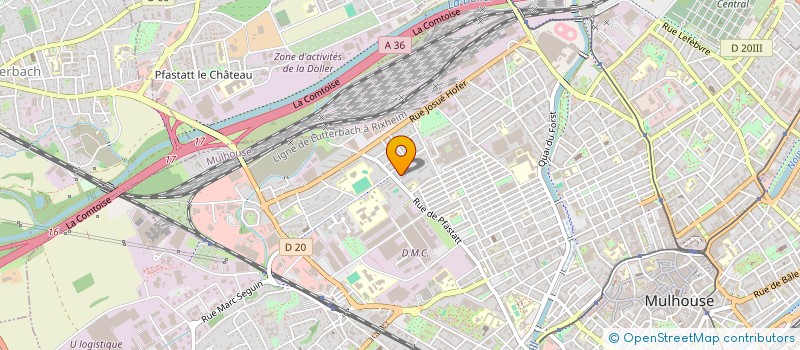 localisation de l'entreprise DARINE  MULHOUSE