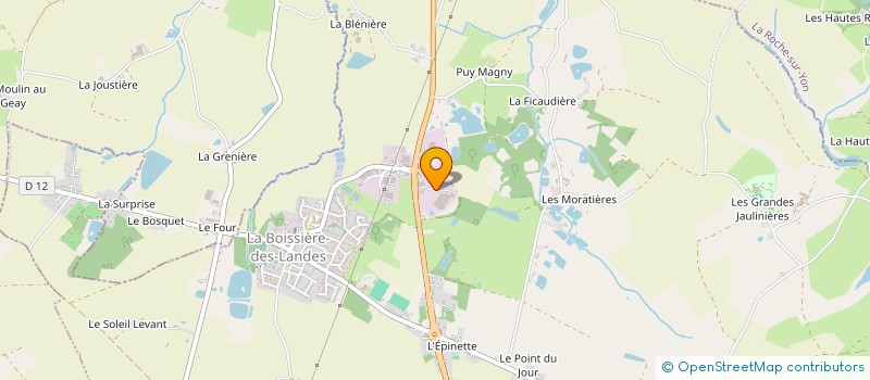 localisation de l'entreprise DARING  LA BOISSIERE-DES-LANDES