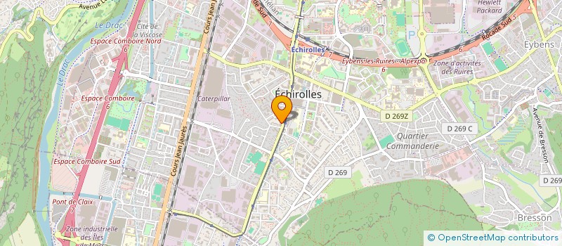 localisation de l'entreprise DARIS à ECHIROLLES