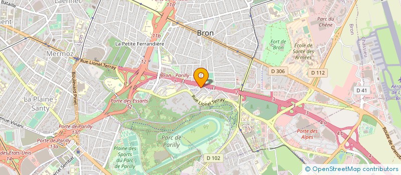 localisation de l'entreprise DARIS EXPRESS à BRON