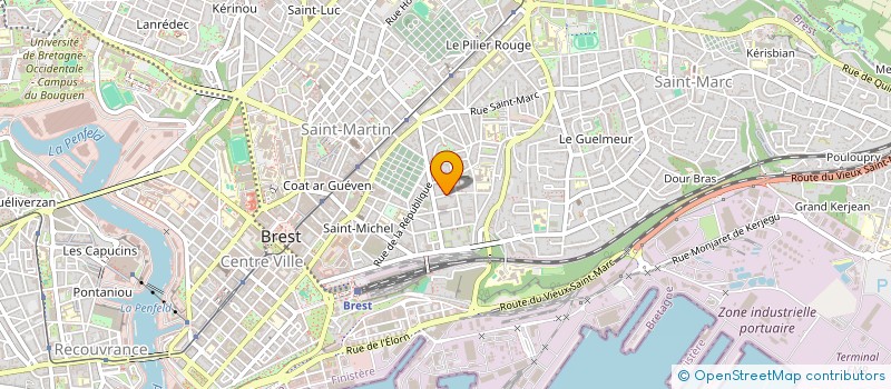 localisation de l'entreprise DARIUS  BREST