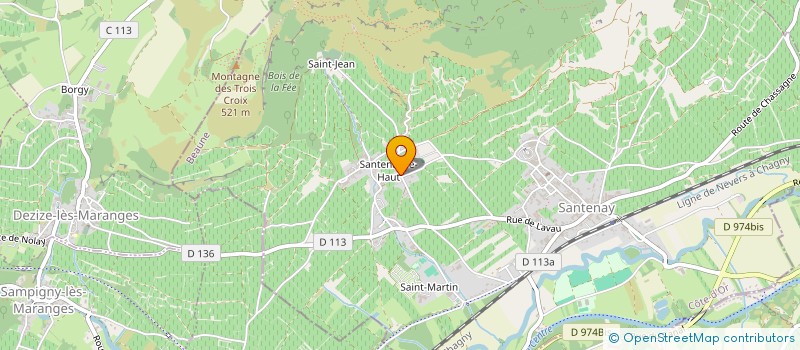 localisation de l'entreprise DARIUS  SANTENAY