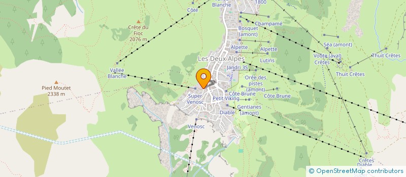 localisation de l'entreprise DARIUS DE SORBAY & SOPHIE HAENTJENS  LES DEUX ALPES