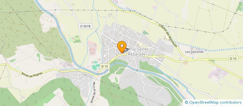 localisation de l'entreprise DARIUS ENERGIES à LE PUY-SAINTE-REPARADE