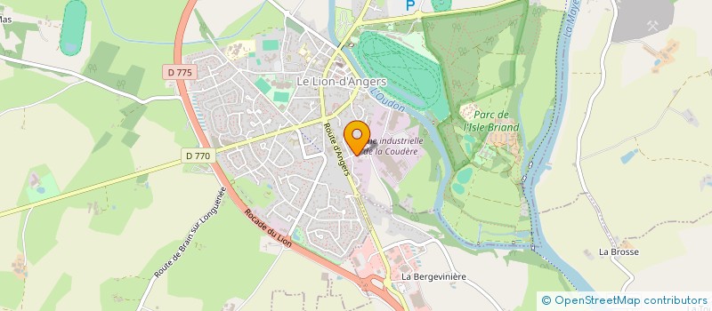 localisation de l'entreprise DARIZ  LE LION D'ANGERS