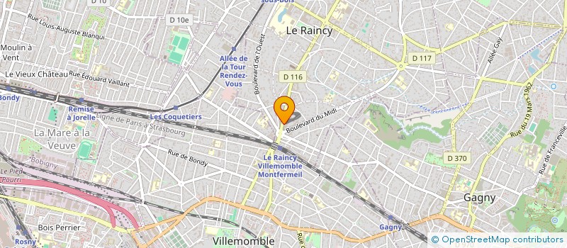 localisation de l'entreprise DARIZ INVEST à LE RAINCY