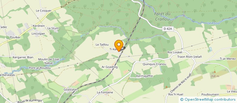 localisation de l'entreprise DARJEE à PONT-DE-BUIS-LES-QUIMERCH