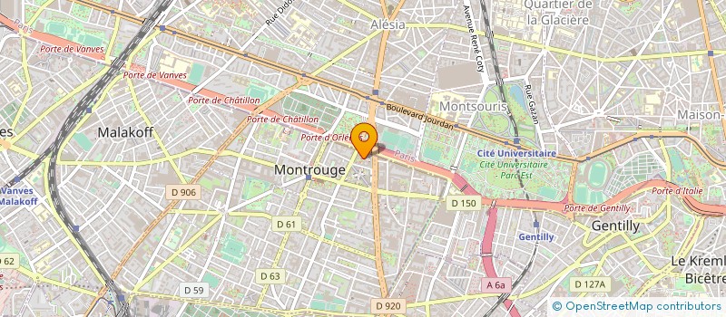 localisation de l'entreprise DARK à MONTROUGE