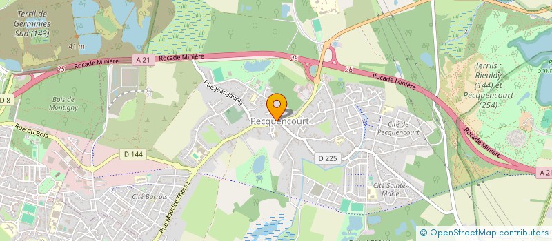 localisation de l'entreprise DARK'INK TATTOO  PECQUENCOURT