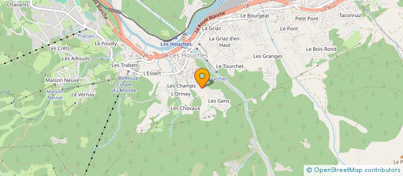 localisation de l'entreprise DARK MORE CELL  LES HOUCHES