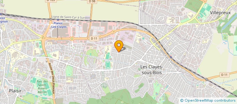 localisation de l'entreprise DARKDECO à LES CLAYES-SOUS-BOIS