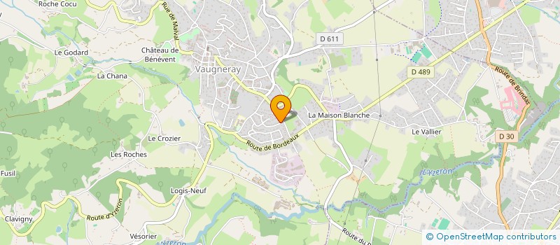 localisation de l'entreprise DARKI TRANSPORT  VAUGNERAY