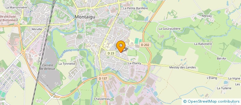 localisation de l'entreprise DARKY & WIMY à MONTAIGU-VENDEE