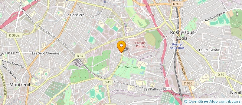 localisation de l'entreprise DARL L ILM  MONTREUIL