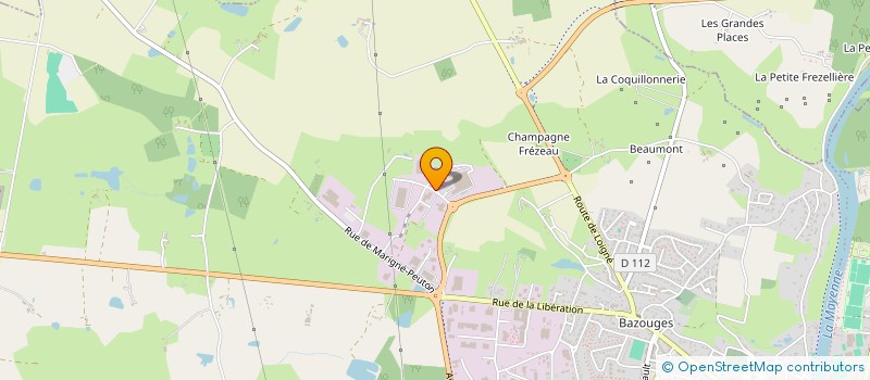 localisation de l'entreprise DARLIG à CHATEAU-GONTIER-SUR-MAYENNE