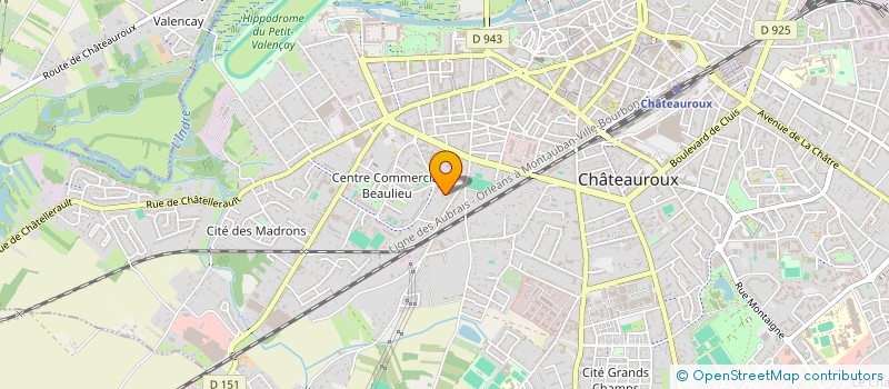localisation de l'entreprise DARLINE à CHATEAUROUX