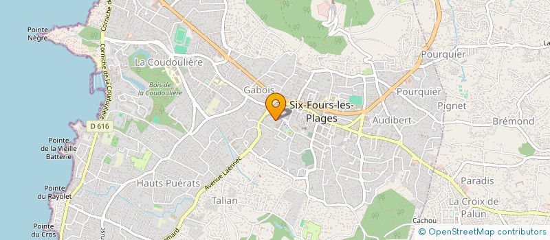 localisation de l'entreprise DARLING SONGS ASSOCIATION à SIX-FOURS-LES-PLAGES