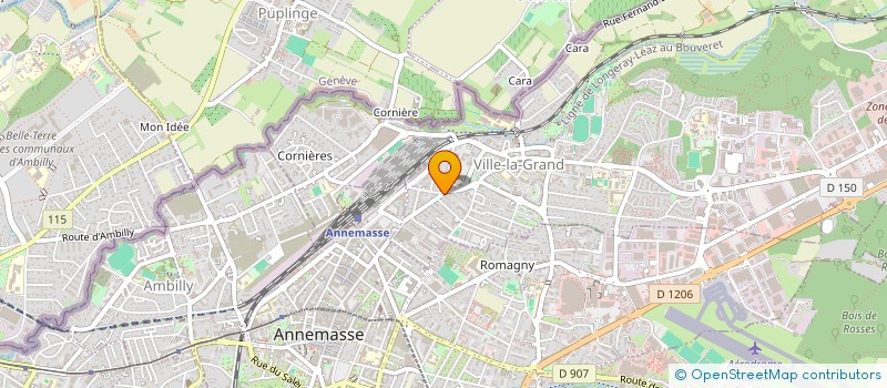 localisation de l'entreprise DARLOT  VILLE-LA-GRAND