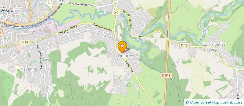 localisation de l'entreprise DARLOT ET ASSOCIES  QUINCEY